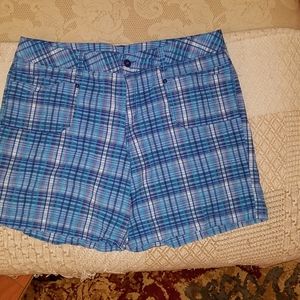 Lane Bryant plaid shorts